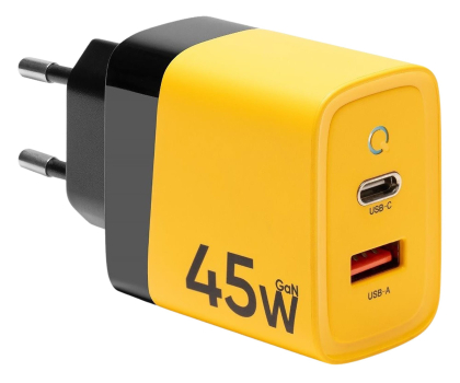 Ładowarka i akumulator Tactical Microgrid GaN 45W Yellow